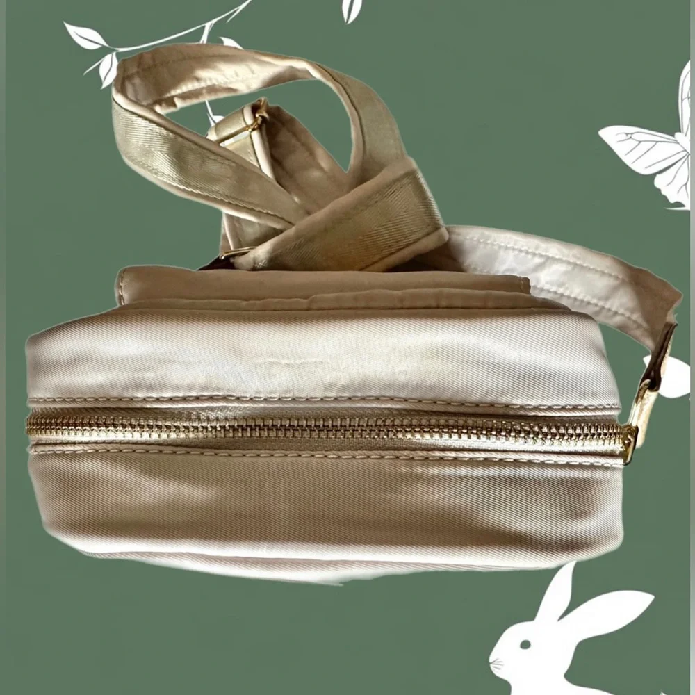 LAUNDRY by Shelli Segal Taupe Nylon Crossbody Bag